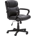 thumbnail image 3 of Silla de escritorio de oficina con reposabrazos, altura e inclinación ajustable, giro de 360 grados, capacidad de 124 kg, Color Negro, 3 of 7