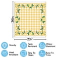 thumbnail image 2 of Lemons and leaves on a yellow and white background Dishwasher Magnet Cover Decorative Sticker for Home Cabinet Kitchen 23" x26", 2 of 5