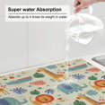 thumbnail image 5 of Sikiie Jungle Animals Dish Drying Mat, Kitchen Counter Mat, Self Drying Mat for Kitchen Counter Dish Drying Pad ,for Dishes, Utensils, Pots and Pans(24" x 18"), 5 of 7