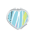 thumbnail image 1 of Joy s Art Pattern Heart Mirror Travel Magnification Portable Handheld Pocket Makeup, 1 of 3