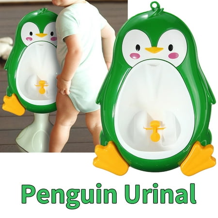 Cute Kids Children Potty Training Urinal Toilet Urine Train Froggy Potty for Children Kids Toddler Baby Boys Portable Plastic Male Urinals Pee Trainer Funny Aiming (Best Way To Potty Train Toddler Boy)