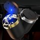 thumbnail image 5 of Cenicero portátil para automóvil con luz LED azul, cenicero antihumo para automóvil con tapa, cenicero para cigarros para viajes en automóvil Rojo Verde, 5 of 5