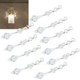 thumbnail image 4 of 10 Uds. Colgante de cristal Material acrílico cónico adorno de cuentas irregulares decoración de lámpara DIY transparente, 4 of 14