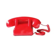 Corded Retro Landline Phone, Red 80's Classic Telephone/Landline Phone/Wired Antique Telephone for Home/Office/Hotel