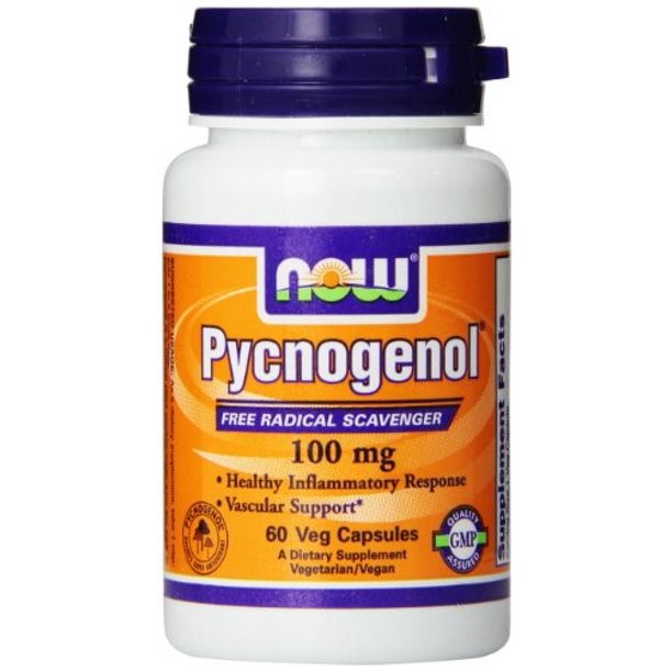 Now Foods Pycnogenol Veg Capsules, 100 mg, 60 Count