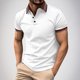 thumbnail image 2 of Camisas de Manga Larga para Hombres Pullover Impresión Botón Turndown Collar Blusa, Tela Suave Transpirable para Invierno Casual, 2 of 9