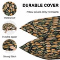thumbnail image 4 of Waterproof Throw Pillow Covers Set of 2, 20x20 Inch Spring Yellow Lemon Decorative Pillowcases Outdoor Pillow Slip Cushion Covers Set for Couch Tent Green Leaves Botanical Country Retro, 4 of 7