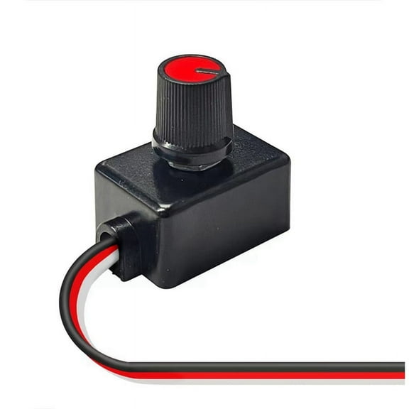 Universal Dimmer Switch 12-24V Low Voltage Light Strip Dimmer for LED RV Lights Interior, Truck Ceiling Lights Strip