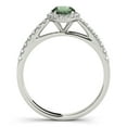 thumbnail image 5 of 1.75 Ct Diamond & Oval Shaped Green Amethyst Engagement/Wedding Ring - 10K Gold, 5 of 7