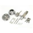 thumbnail image 2 of Unique Bargains House Bedroom Door Metal Security Deadbolt Lock Sliver Tone w Keys, 2 of 5