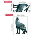 thumbnail image 3 of Adhesivo de pared autoadhesivo Howling Wolf Moon, PVC, 30 x 60 cm, 3 of 3