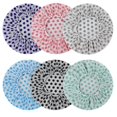 thumbnail image 1 of 6 gorro de ducha Gorro de baño elástico Gorro reutilizable con bandas elásticas para mujeres Niñas Ducha SPA Salón 6 PCS Rosa Púrpura Verde Azul Negro Gris, 1 of 5