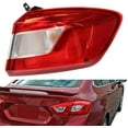 thumbnail image 2 of Miumaeov Tail Light Assembly Rear Replacement for 2016 2017 2018 2019 Chevy Cruze Sedan Outer Tail Lamp Passenger Side, 2 of 8