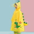 thumbnail image 4 of Rain Coat Children'S Raincoat Girl Boy Baby Raincoat Rainproof Toddler Hooded Yellow Rain Ponchos 4-5.5 Years, 4 of 4