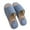 Navy, variant on XIMIN Women Men's Non Slip Linen Cotton Fabric House Slippers Cute Bear Slippers All-Season Indoor Bedroom Slippers Breathable Travel Home Slippers