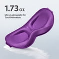 thumbnail image 3 of Getino 3D Blackout Sleep Masks for Women Men, Soft Eye Masks for Sleeping for Side Sleepers, Purple, 3 of 8