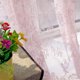thumbnail image 3 of Cortina transparente para puerta y ventana, panel de cortina, bufandas de tul de gasa con hojas (rosa), 3 of 5
