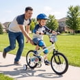 thumbnail image 4 of Costway Vélo pour Enfants de 16 Pouces avec Roues Stabilisatrices. Freins à Main et à Rétropédalage Doubles. Selle Réglable, 4 of 10