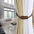 thumbnail image 3 of BEL AVENIR Magnetic Curtain Tieback 4 Pack Braided Rope (Coffee), 3 of 9