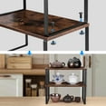 thumbnail image 4 of Wood Cupboard Shelf Organiser, Pack of 2 Stackable Kitchen Cabinet Organizer Rack for Spice Storage on Counter, 4 of 6