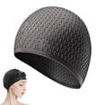 thumbnail image 1 of Unisex waterproof silicone swimming cap for swimming training, 1 of 8