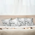 thumbnail image 3 of Ambesonne Forest Throw Pillow Cover 4 Pack, Leafless Scary Branches, 16", Black and White, 3 of 6