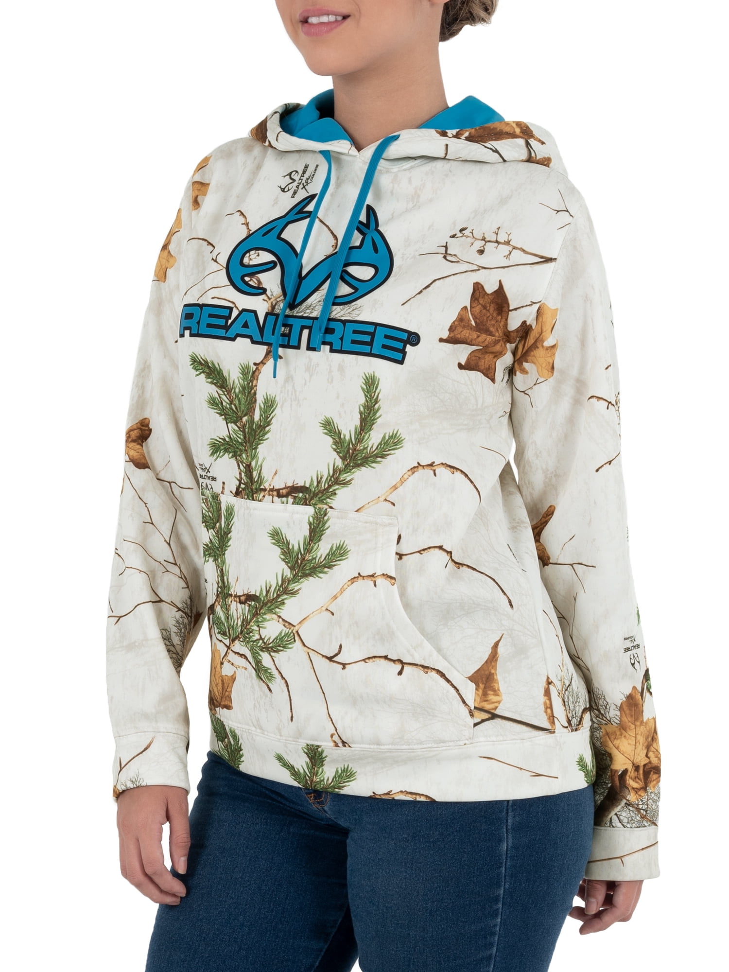 hoodie camo pullover fleece walmart realtree performance button