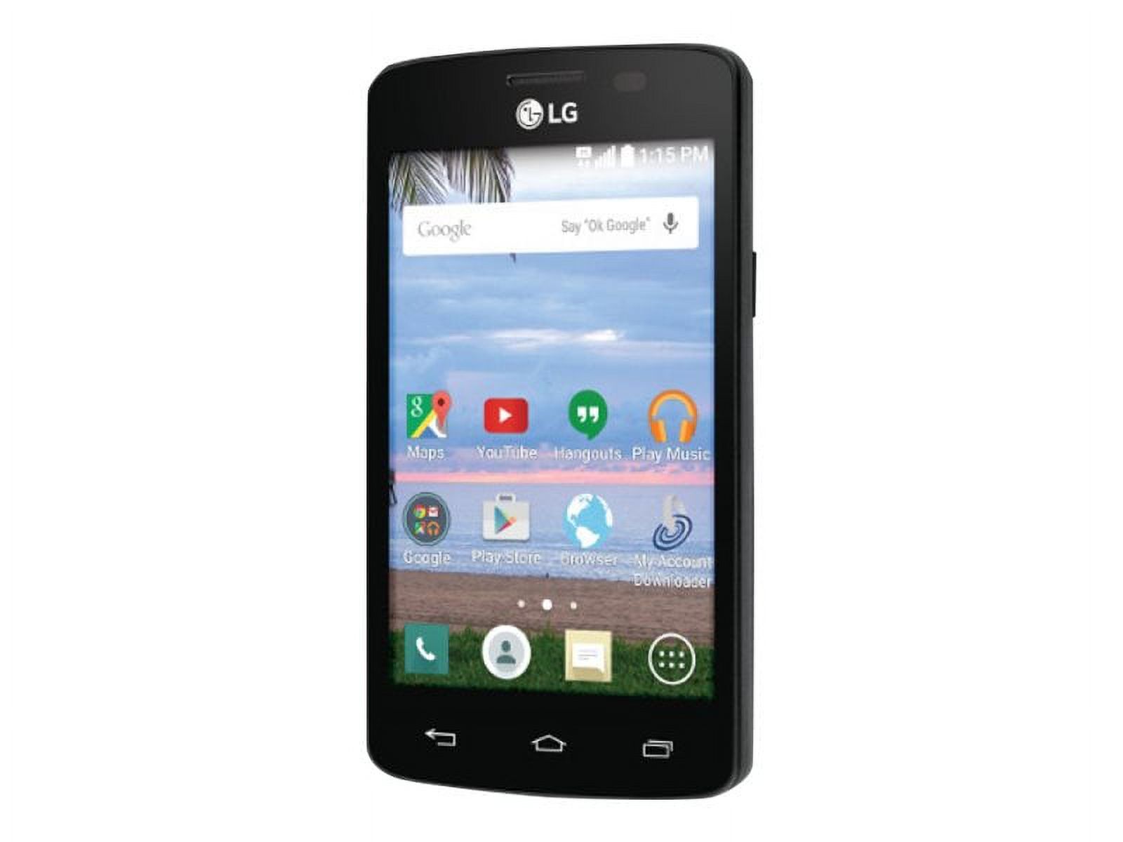 TracFone LG Sunrise 4GB Prepaid Smartphone, Black - image 2 of 8