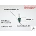 thumbnail image 3 of 10 Style D Mini Bulb Flashers Christmas Tree Lights Replacement Bulbs 2.5 Volt V 0.425 Watt W 0.17 Amp Common 50, 100 & 150 Light Strings, Green Base, 3 of 13