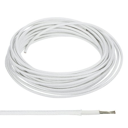 Uxcell 9.8ft 17AWG High Temperature Electrical Flexible Silicone Cable Electronic Wire White
