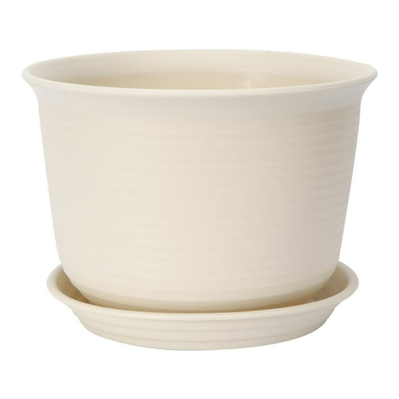 Plastic Plant Pots Planter Thickening Resin Flower Nursery Pot Garden Plant Pots Flower Pot with Pallet Medium