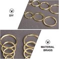 thumbnail image 3 of Minkissy 20Set Keyring Connector Hoops Brass Circle Rings Key Holder for Adults, 3 of 4