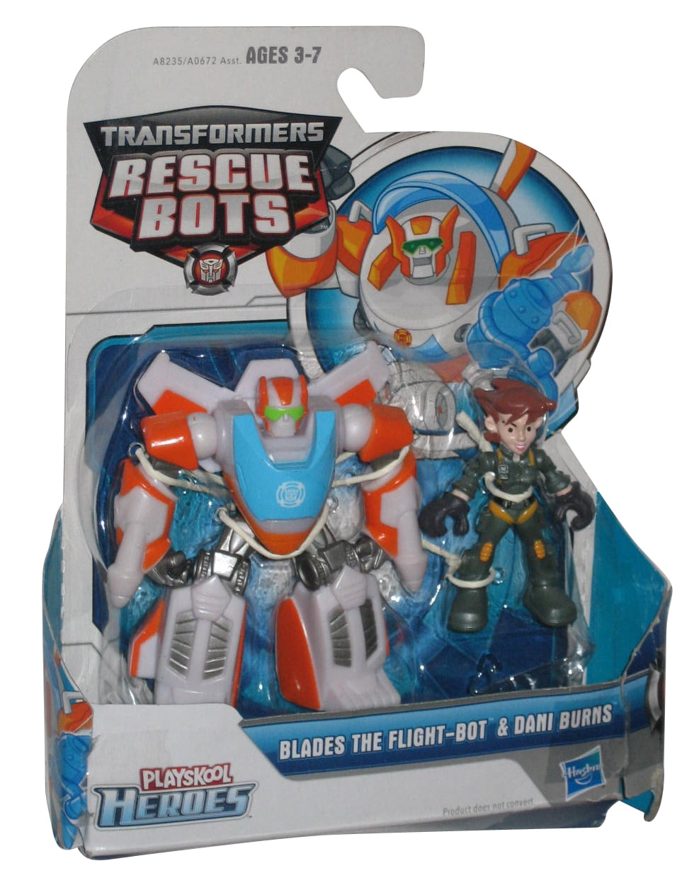 Transformers Rescue Bots Playskool Heroes Blades FlightBot & Dani
