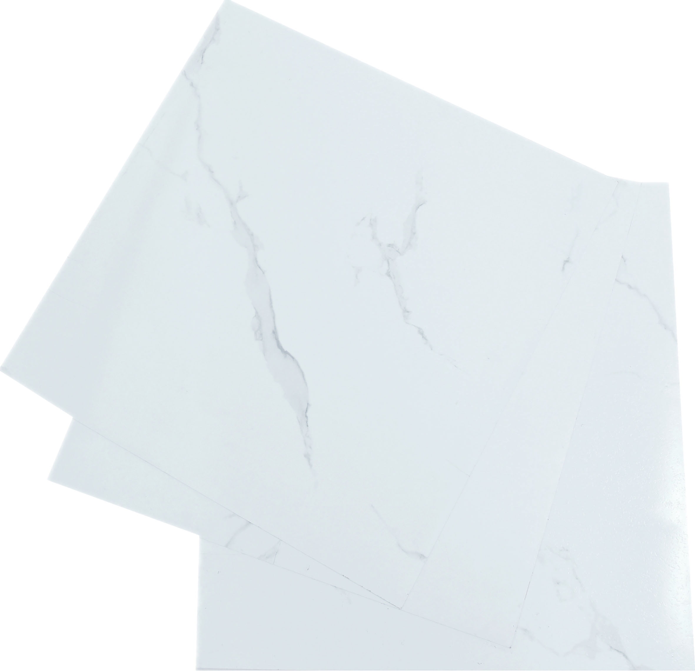 Peel and Stick Vinyl Flooring Tiles, White, 24" x 24", 10-pack/39 sq ft