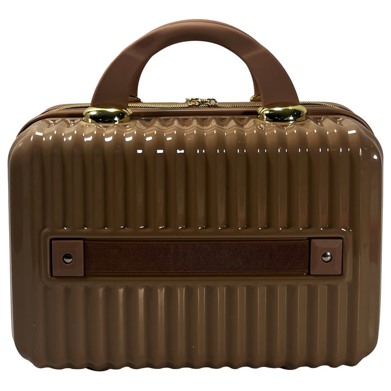 Hard Shell Cosmetic Travel Case, Mocha Mousse, 1 Count - Walmart.com