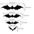 thumbnail image 2 of Halloween Bats Wall Decal, 4 Sizes Halloween Bats Wall Sticker Party Supplies PVC 3D Decorative Scary Bats Wall Decal Wall Sticker A, 2 of 5