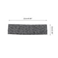 thumbnail image 4 of Unique Bargains 1 Pc Cationic Fabric Yoga Headband – Light Gray with Black Accents, 4 of 6