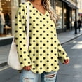 thumbnail image 5 of LIaqionyy Plus Size Tops for Womens V Neck Long Sleeve Casual Loose Blouse Fall Outfits Business Work Basic Tees Shirts, 5 of 7