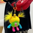 thumbnail image 4 of 3PCS Dopamine Thick Lip Ugly Doll Plush Toy Set,Funny Fried Hair Sausage Mouth Plush Pendant, DIY Hairstyle,Soft Cartoon Stuffed Doll Plushie Keyring, 4 of 7