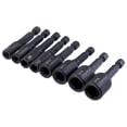 thumbnail image 1 of S SERENABLE Driver Thread Tap Adapter Alloy Steel Machine Tap Holder Thread Taps Adapter 8Pcs, 1 of 9