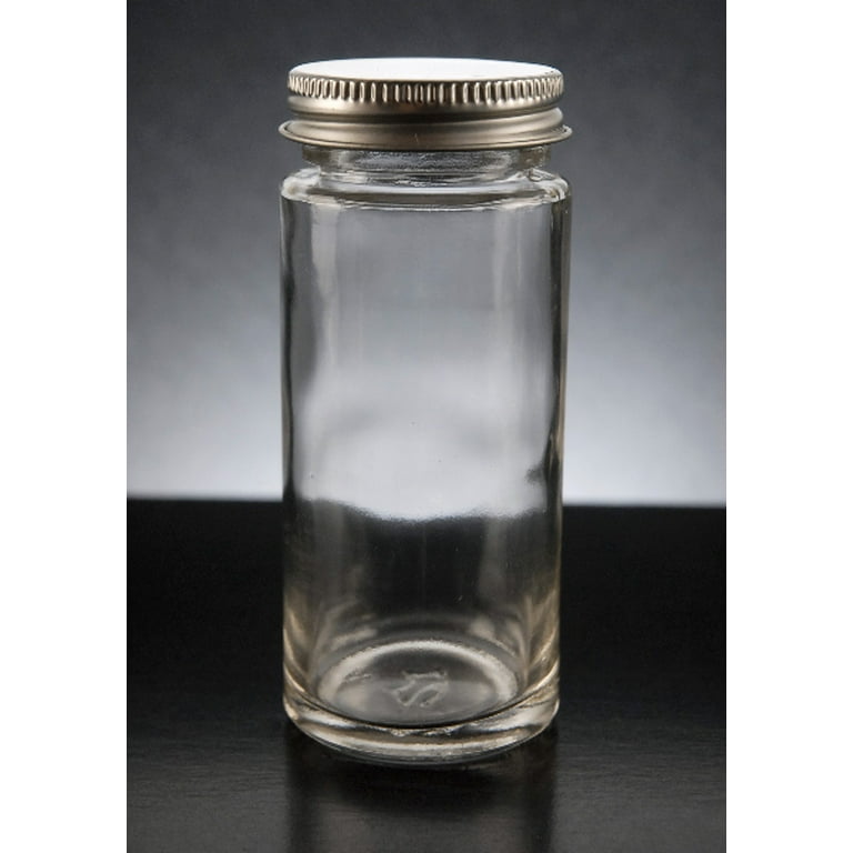 Glass Spice Jar with Metal Screw Cap