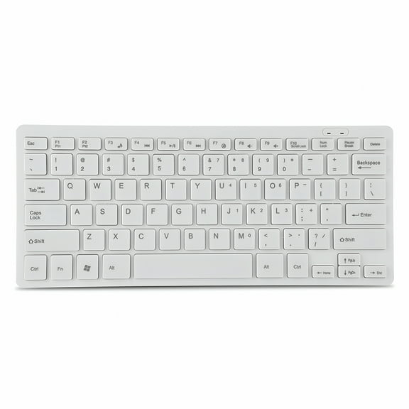 GJX Ultra-Thin Mini Keyboard With Plug And Play Capability, 78 Keys And High Sensitivity For Desktop And Laptop Use, Ergonomic Design And Standard Usb Interface, White