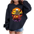 thumbnail image 2 of FDGIU Halloween Costumes for Kids Boys And Girls Casual Long Sleeve Hoodies Cute Oversized Fleece Pocket Sweatshirt Tops Hooded Sweatshirts Fall, 2 of 6