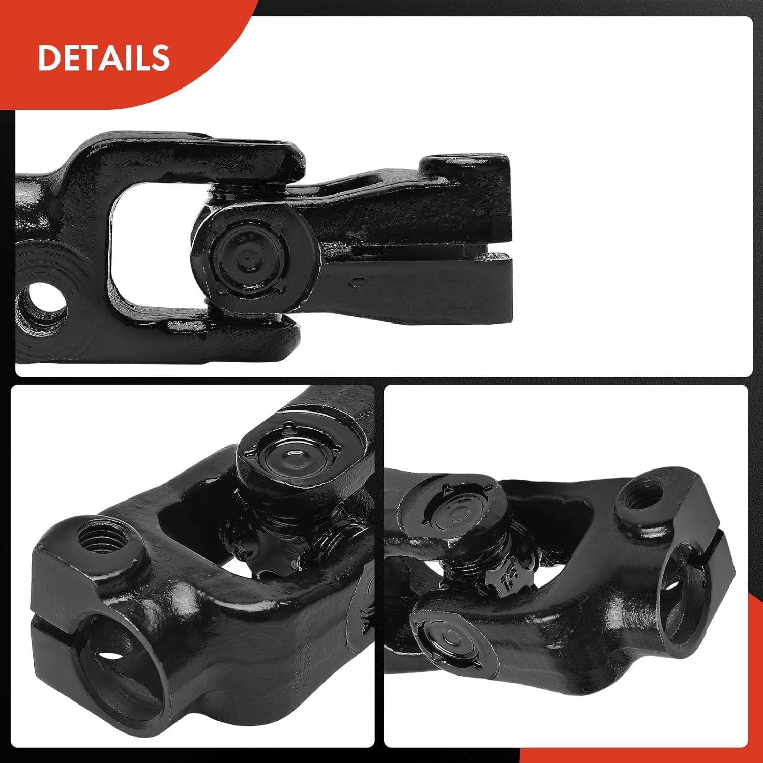 A-Premium Lower Intermediate Steering Shaft U-Joint Compatible with Ford Escape 2008-2012, Mazda Tribute 2008-2011, Mercury Mariner 2008-2011, Replace # 8L8Z3B676B 8L8Z3B676C