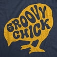 thumbnail image 2 of Womens Funny T Shirts Groovy Chick Sarcastic Easter Graphic Novelty Tee for Ladies Womens Graphic Tees, 2 of 9