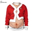 thumbnail image 3 of Chándal de cuello redondo para hombre, sudaderas Unisex con estampado de Calavera, ropa de calle de Navidad fea, ropa Vintage para hombre, 3 of 4