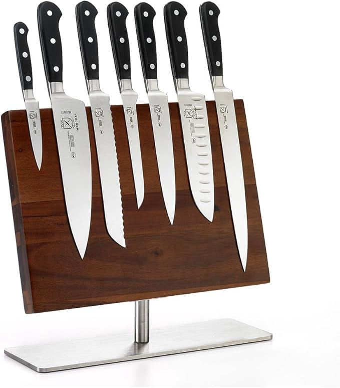 Mercer Culinary M21941 8-Piece Renaissance Magnetic Board 7-Knife Set, 14 1/8 x 10 1/4 , Stainless Steel