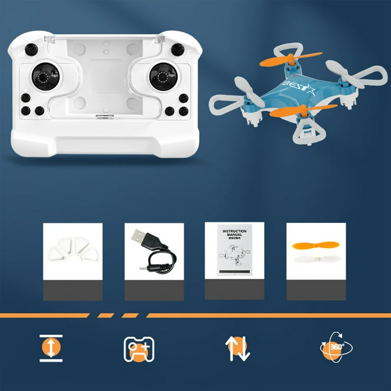 Mini Remote Control Drone 2.4G 4CH Drone Toy 360 Tumbling Remote Control 3 Speed Adjustable Mini Quadcopter for Starter Kids Adults Leodye Must Have Household Items Walmart