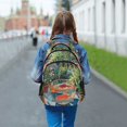 thumbnail image 6 of FORMRS Unisex Backpack Elementary School Travel Bookbag with Reflective Stripes, Art Goldfish Bowl, 6 of 7