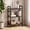 Black, variant on TINKLE WELL 5 Tier Bookshelf, Tall Metal Bookcase, Open Storage Display Shelves, Black